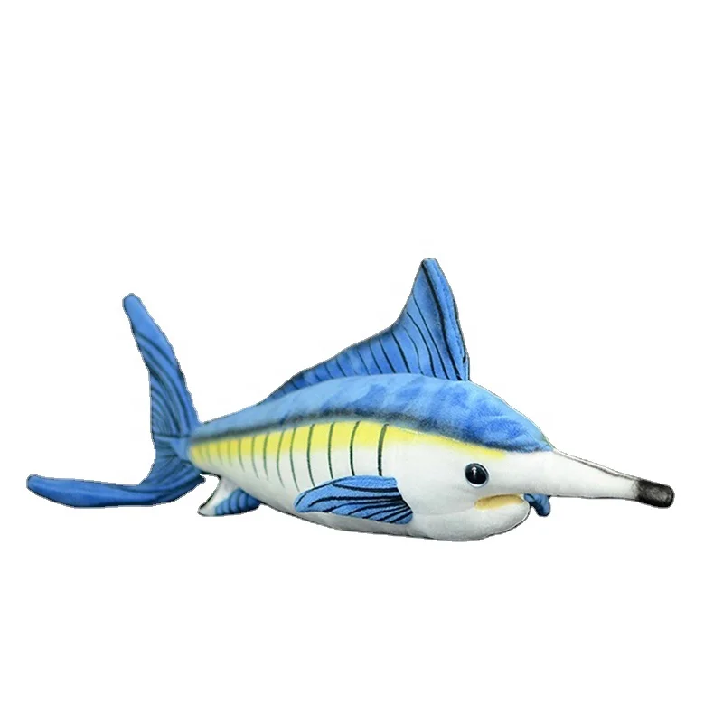 15,7 дюймовые Мягкие Игрушки Blue Tuny Marlin, мягкие морские животные, плюшевые игрушки, Huggable Fish, плюшевые куклы для детей