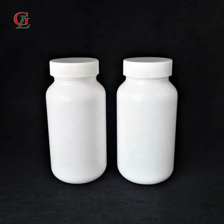 150CC PE white plastic pill bottles medical plastic container pharmaceutical capsule bottle with screw CRC cap & HIS liner