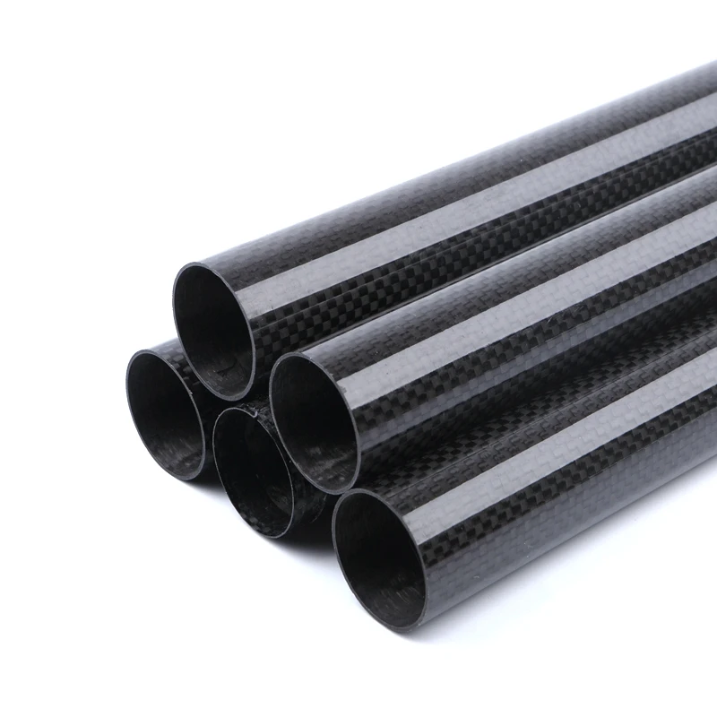 Manufacture high modulus 3k carbon fiber round tube/pole/pipe custom carbon fiber tube