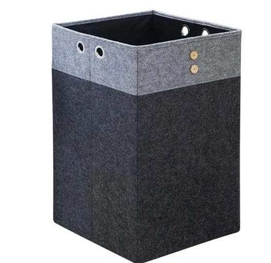 Felt Crochet Organizer Hanging Bag Portable Korean Folding Storage Basket Living Dirty Clothes Dirty Clothes Hamper Laundry