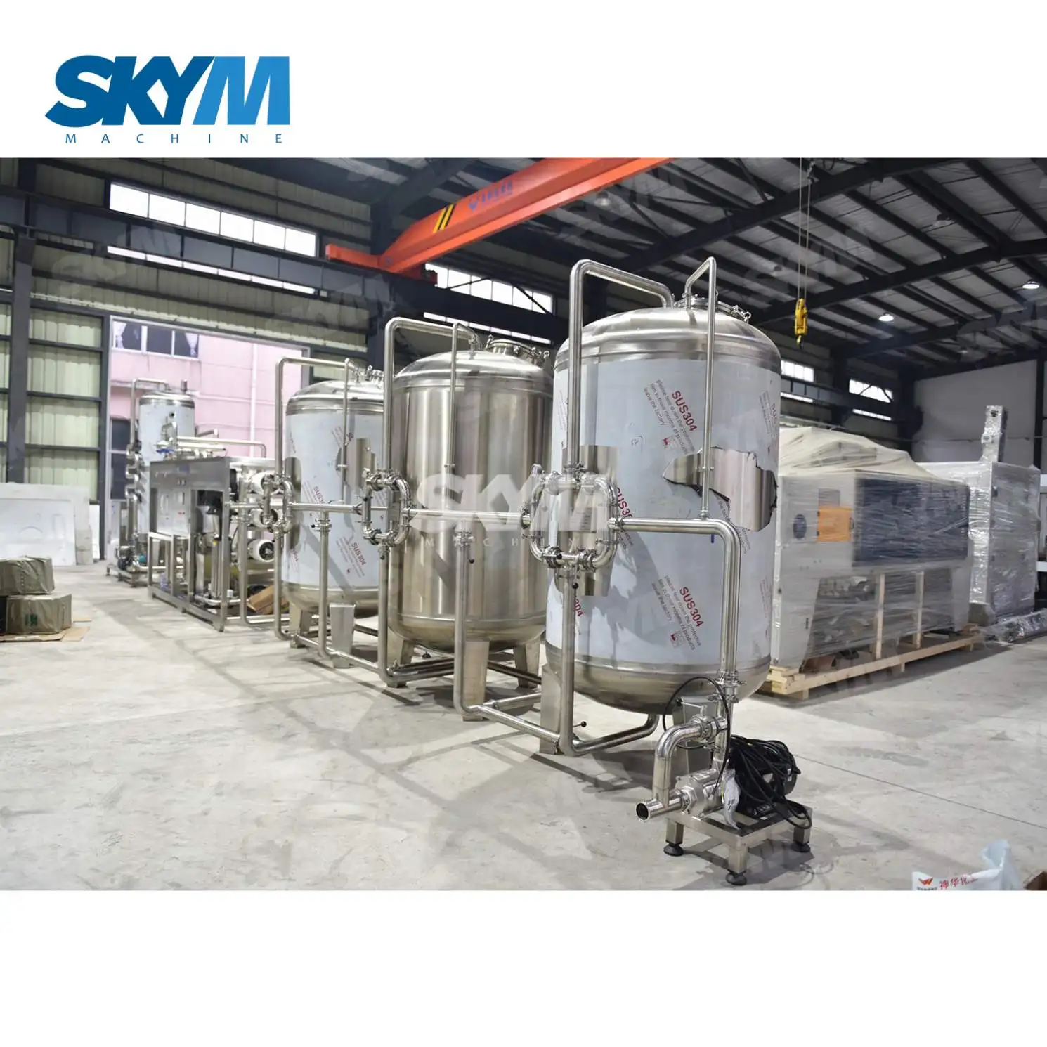 High Flow 250LPH TO 20000LPH Industrial RO Drinking Stainless Steel Reverse Osmosis Water Purification Popular Machine