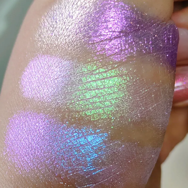 Brand MCESS FREE SAMPLES bright colors multichrome chameleon best duochrome cosmetic shimmer eyeshadow 10 color powder pigments