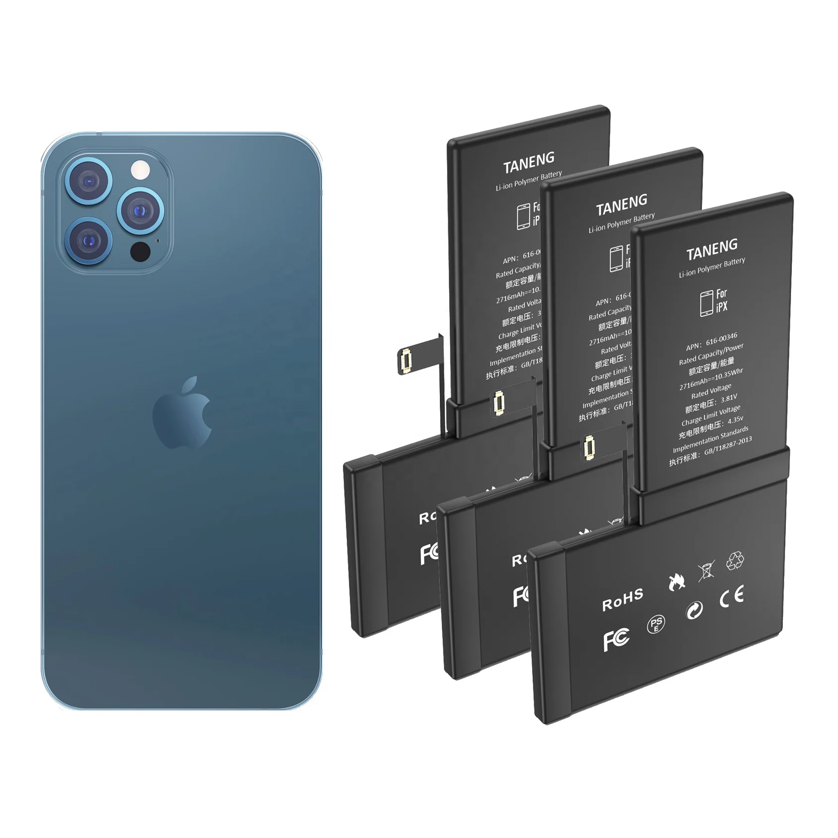 500-800 Cycle Battery for phone SE XS XR Max Battery Replacement Phone Battery Chinese Manufacturer