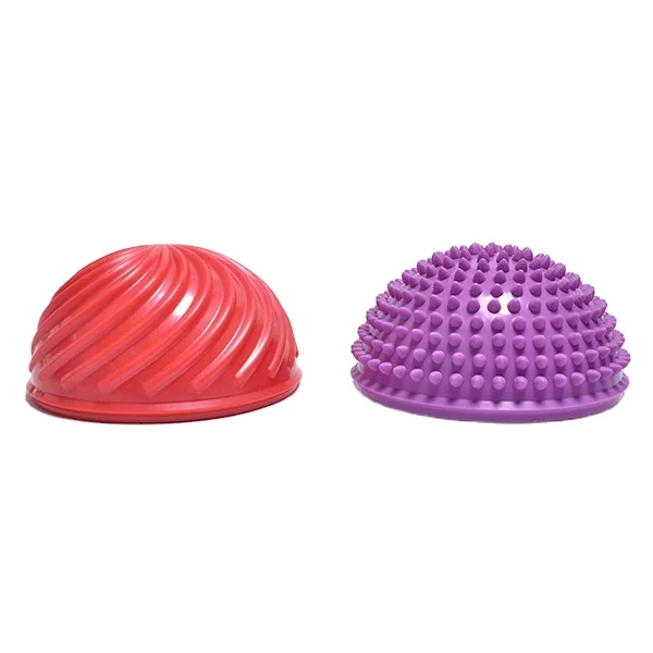 Hot Selling Colorful Inflatable Exercise Balance Ball Yoga Disc Half Massage Balls
