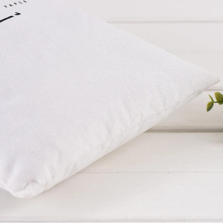 Custom White Bag Cotton Drawstring Pouch Personalized Logo Printed Gift Packaging Cosmetic Bags Jewelry Package Bag 12-pack