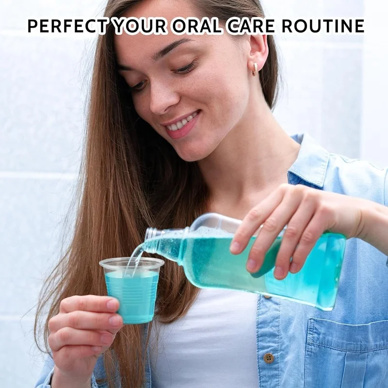 factory wholesale small disposable clear plastic bathroom mouthwash cups 3 oz  pp drinking washing cups