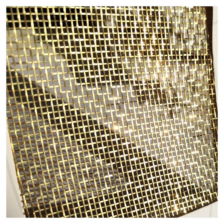Architectural Metal Fabric Copper Mesh For Laminated Glass Industries