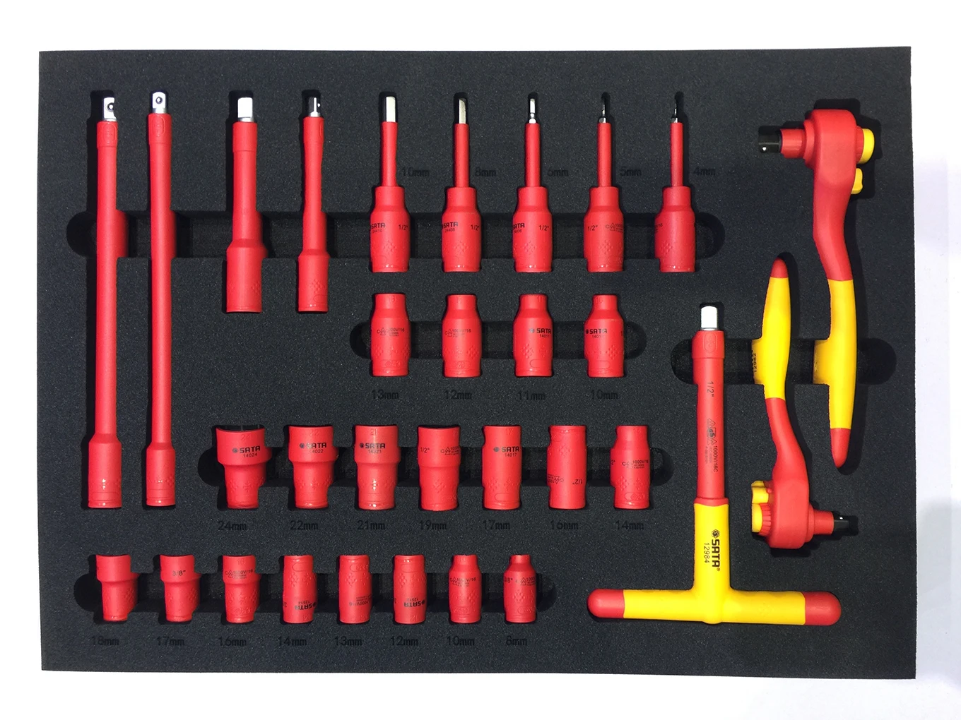 SATA  09948   68pc.New Energy Vehicle Tool Set (With 4 Drawer 2 Door Trolley)