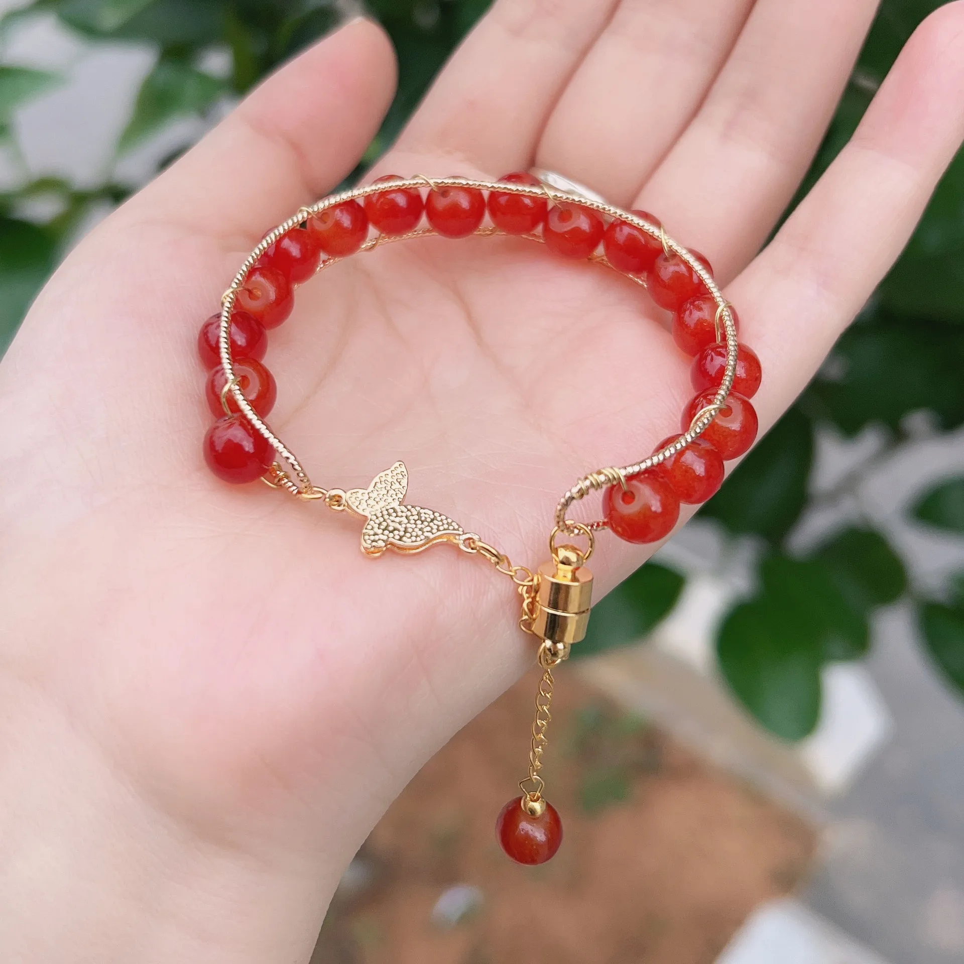 Wholesale Butterfly Hetian Jade Bracelet Delicate And Elegant Design Bracelet
