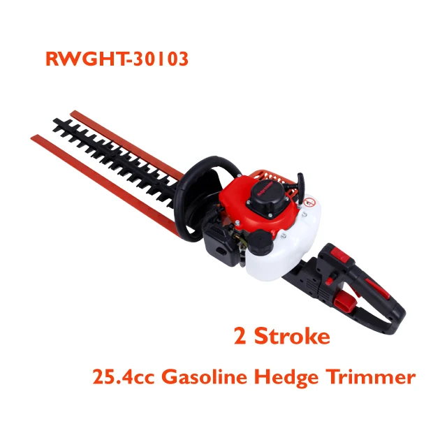 25.4cc Double Blades Gasoline Hedge Trimmer 2 Stroke Cordless Mini Petrol Hedge Trimmer