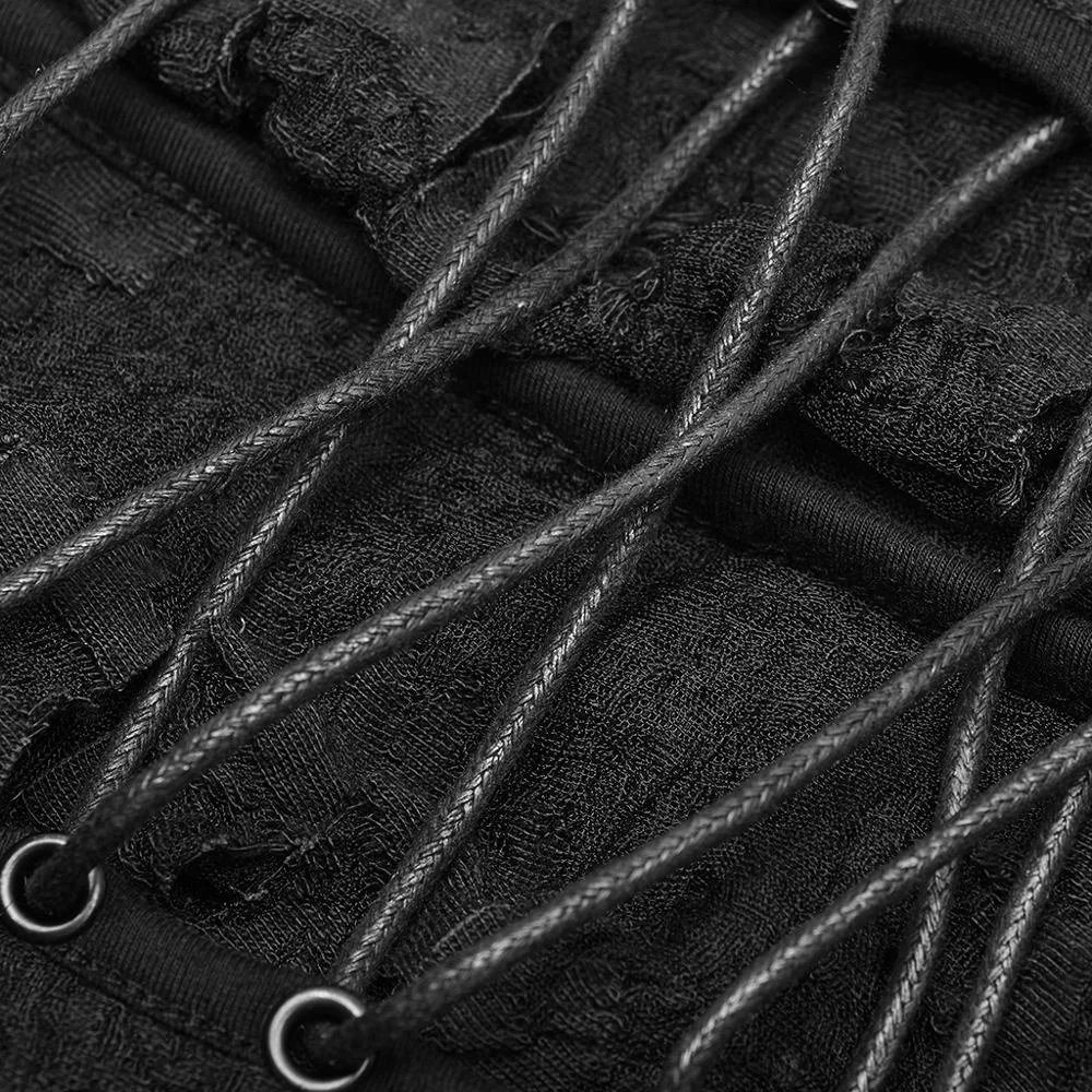 Punk Rrave Summer Gothic Dresses WQ-438 Diablo Dry Well Creature Dress Casual  Lace Velvet Dresses