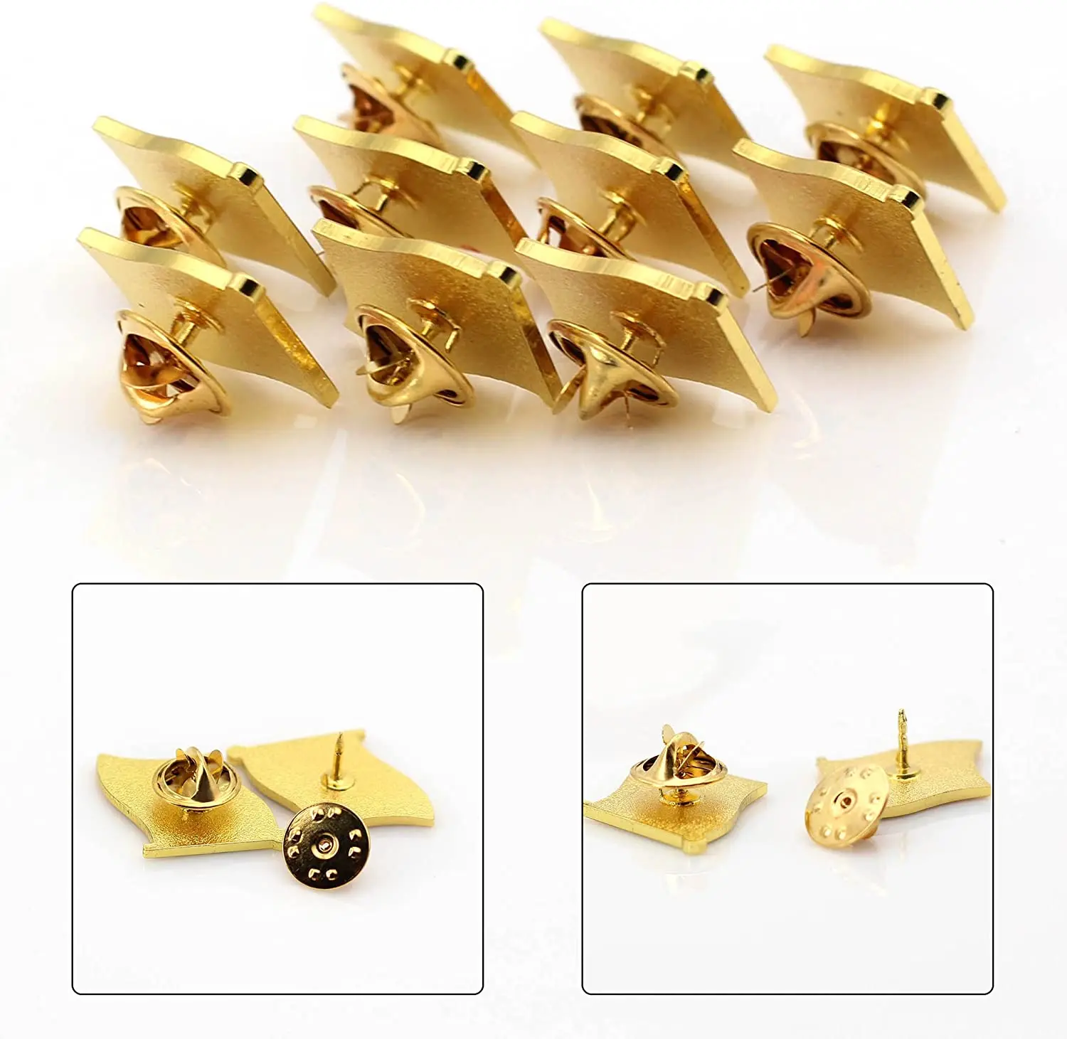 Быстрая доставка американский флаг США Цельный металлический лацкан изысканный золотой тонированный значок на