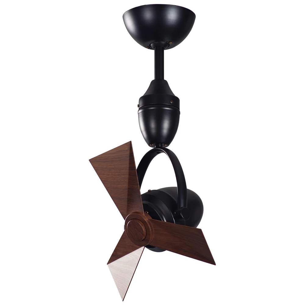 Fan Ceiling 14 Inch Dc Motor 3 Blades Black Modern Design Wall Fan Ventilador De Techo Remote Control Ceiling Fan