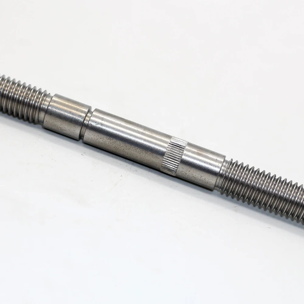 long shaft screw thread shaft for dual shaft worm gear motor Factory offer OEM ODM Service customized High quality CNC Hydraulic