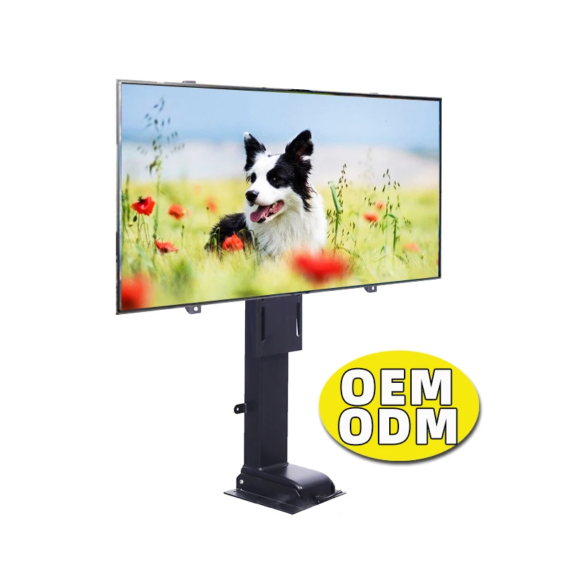 OEM/ODM Electric Height Adjustable TV Lift Mechanism Metal Motorized Tv Lift with Remote Control