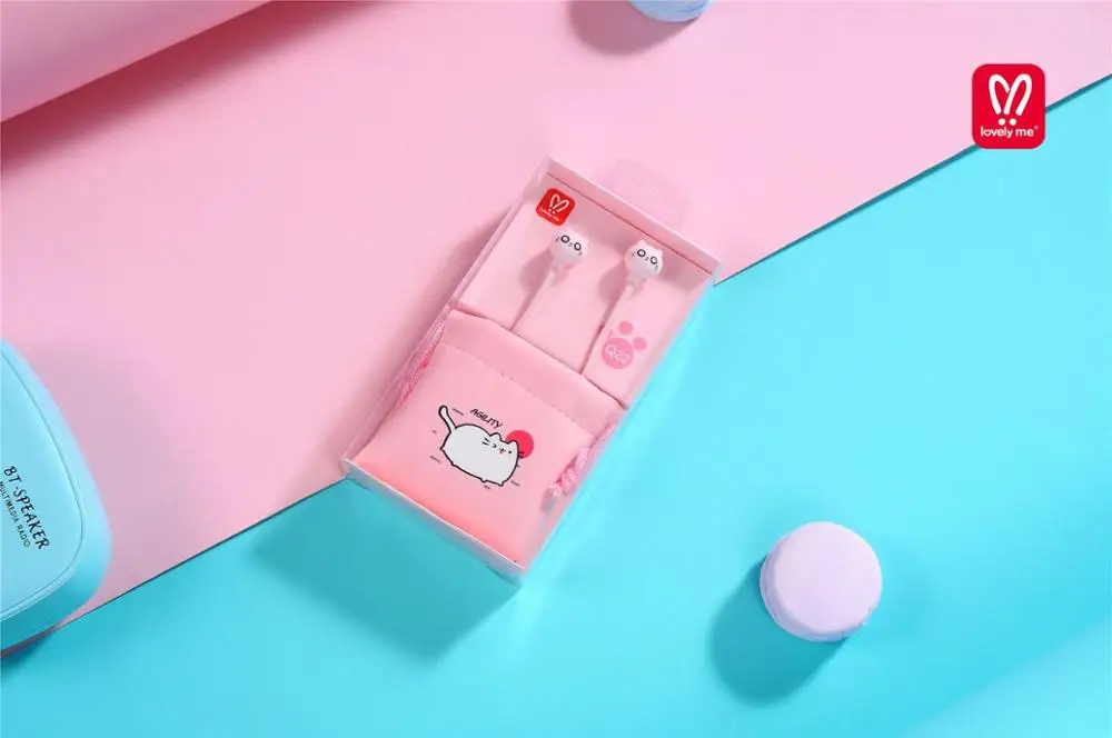 
2019 hot selling cute color handsfree wired earphones with microphone sport music headset for kids 