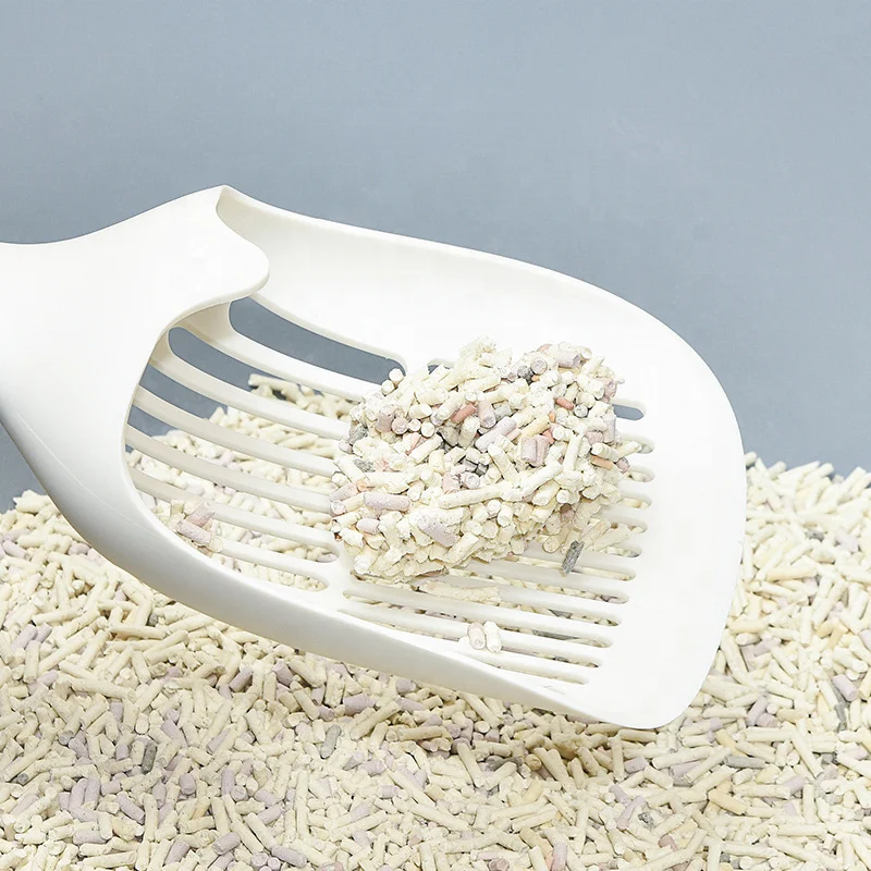 Cat Sand Shovel Long Handle Plastic Cat Poop Scooper Non-Stick Stronger Large Cat Litter Scoop