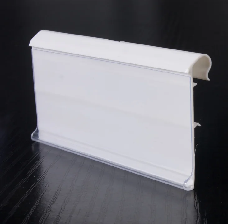 Wire Shelf Label Holder Display Hook Price Tag Holder Data Strip for Supermarket Shelves