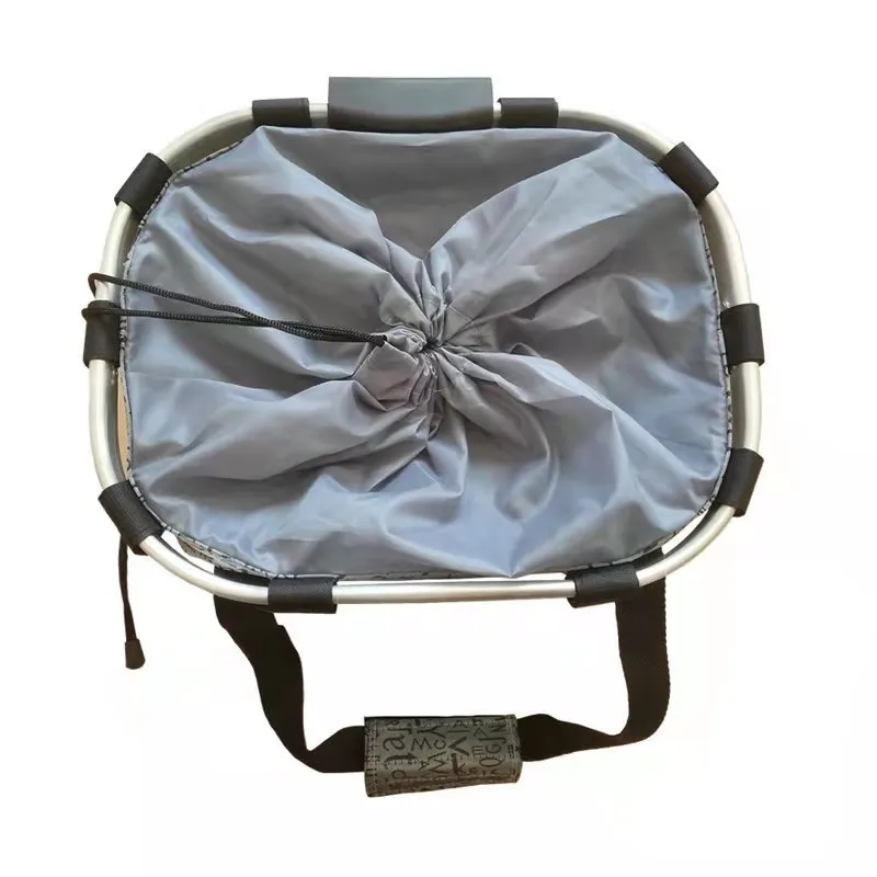  Good selling waterproof portable folding carrying bicycle basket
