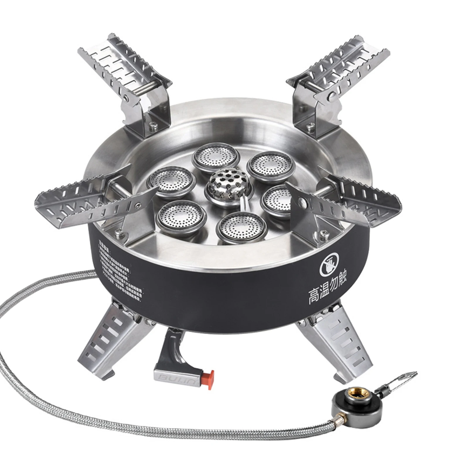 
High-Power Camping Stove Winddicht Zeven-Core Gasfornuis Opvouwbare kachel 