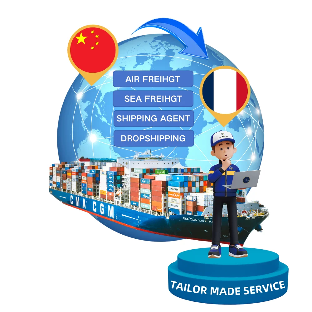 FCL Shipping Agent for Europe Door-to-Door Service from China to France UK Spain Italy Ireland Freight Forwarder to France