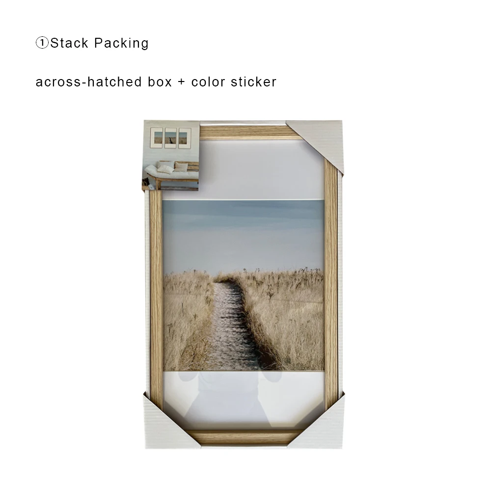 Set of 3 Picture Boho Style Abstract Painting MDF Frame and Glass Wall Art for Living Room Bedroom Office Decoration and Gifts