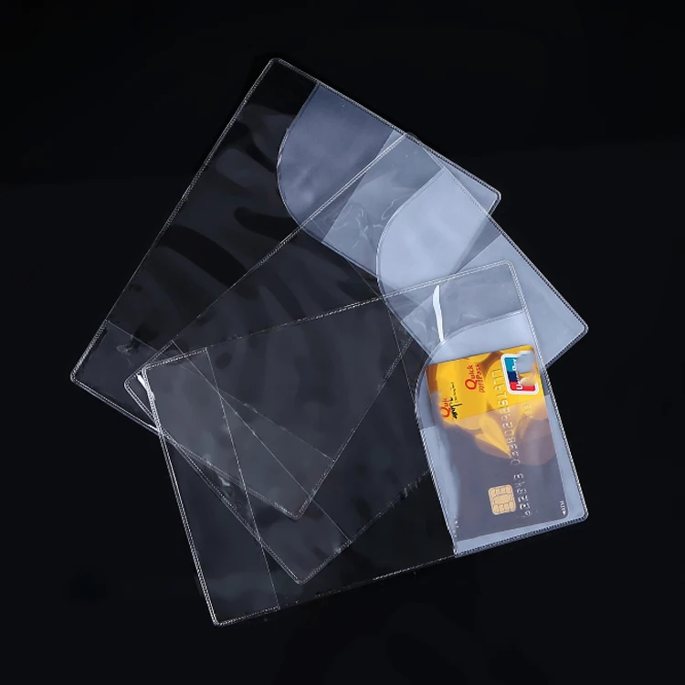 
Factory Wholesale multi-specification PVC Passport Cardholder Transparent Business ID Card Holders 