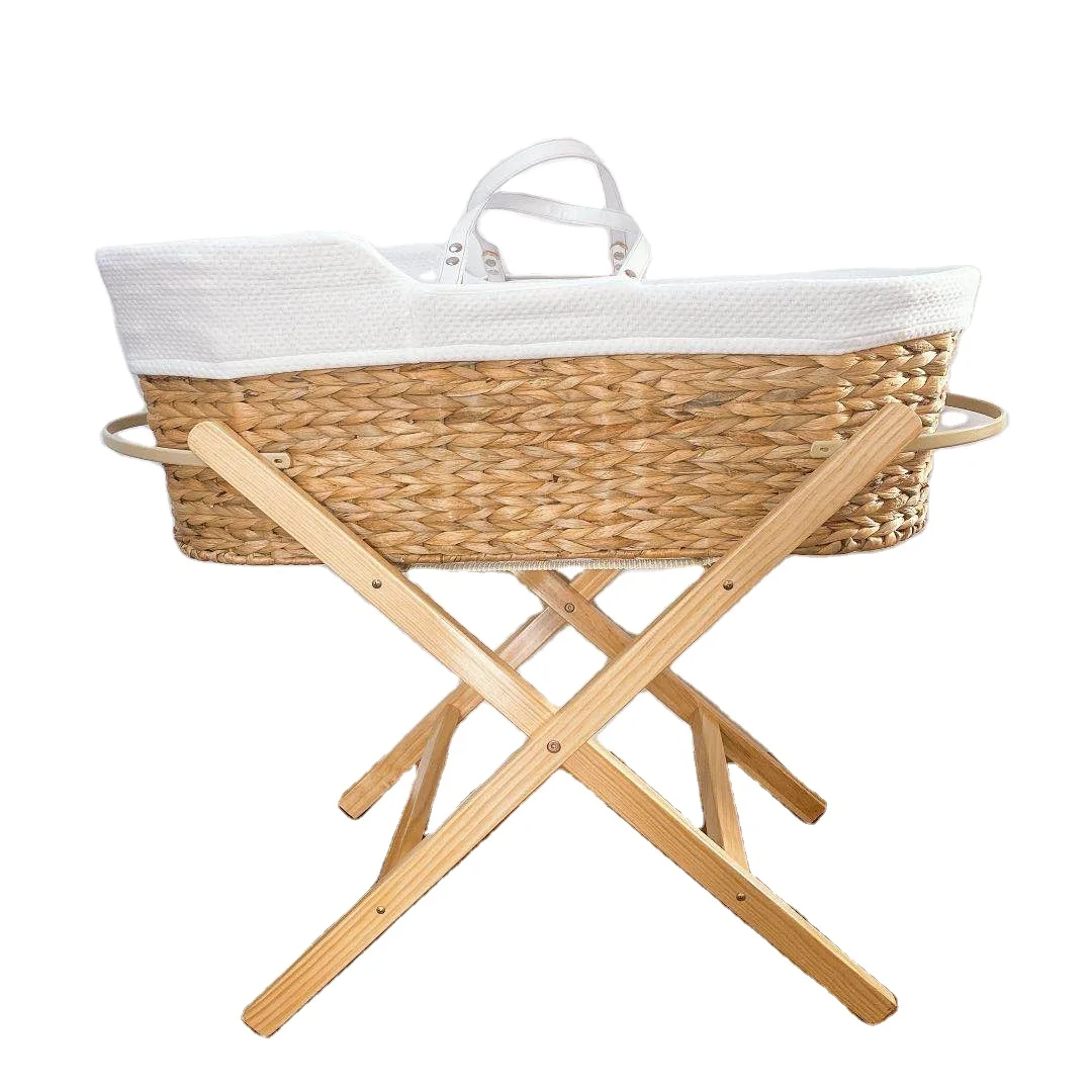 Hot sale Classic Wicker Rocking Moses Basket Stand