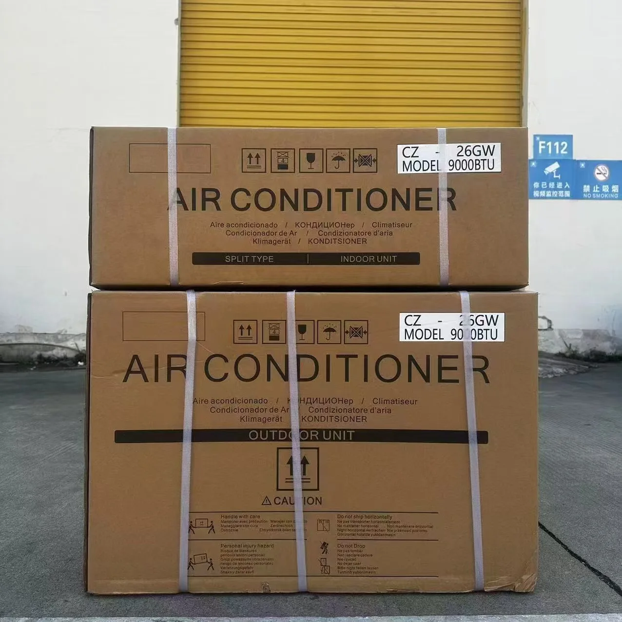 Export cross-border air conditioning 1 1.5pcs 2 3pcs frequency conversion heating and cooling 9000btu wholesale