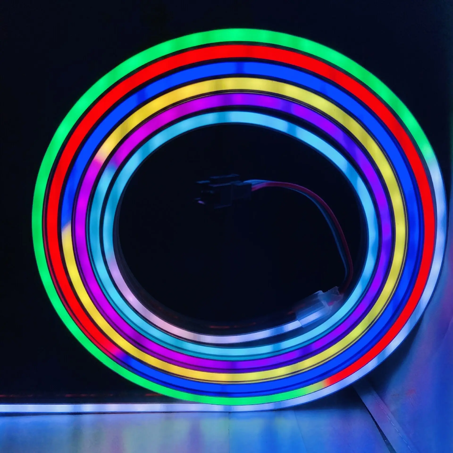 10*22mm WS2811 Waterproof RGB Neon Wire Colorful Neon Tube 12v Addressable Neon LED Strip