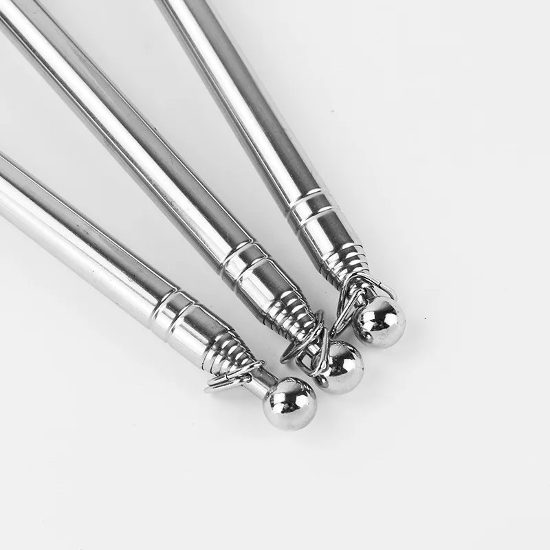 Retractable Stainless Steel Thickened Outdoor Handheld Leisure Entertainment Pole1.2m 1.6m 2m Flag Pole   Tour Guide Flag Pole