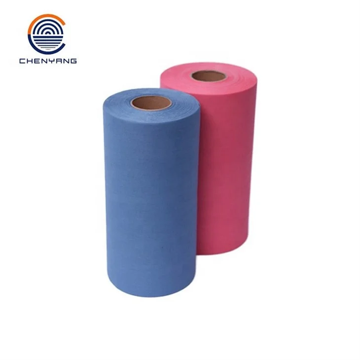 Wood Pulp PP  Wiper  Disposable Cleaning Rags Industrial Cleaning Cloth Roll