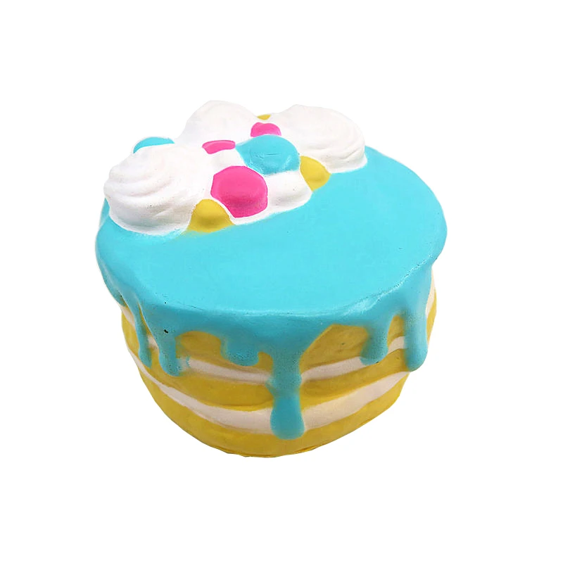 Factory supply PU foam squishy decoration cake toys squishy cheese cake