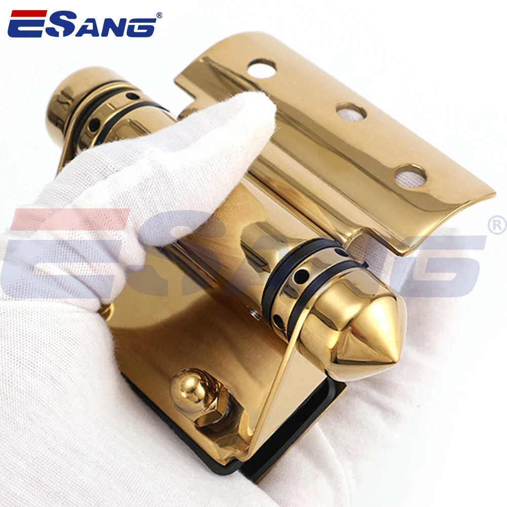 ESANG Frameless Glass Railing Accessories Pool Door Gate Self Close Spring Loaded Glass To Glass Stainless Steel 316 Hinge