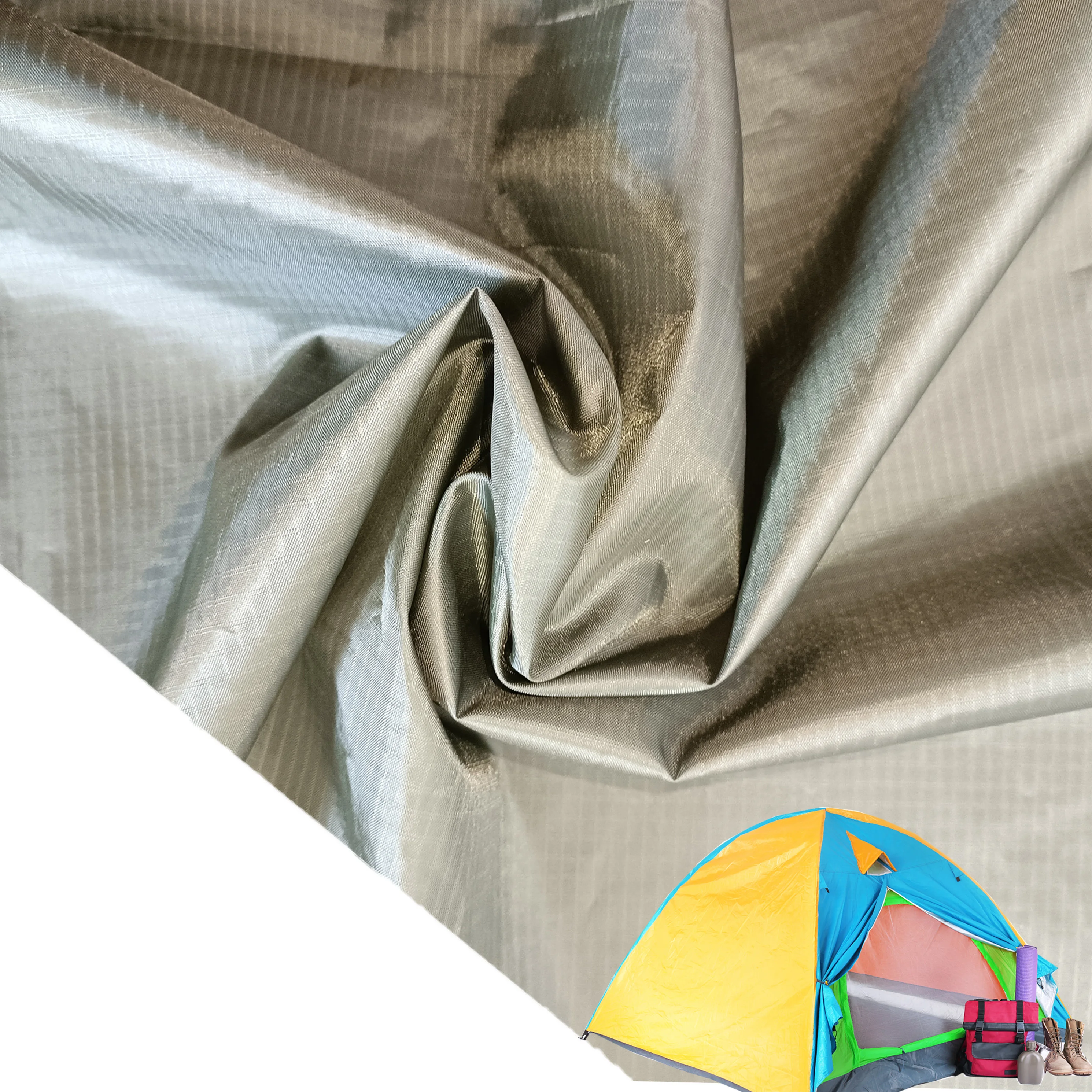 2021 hot sale outdoor professional tent raincoat polyester plaid fabric