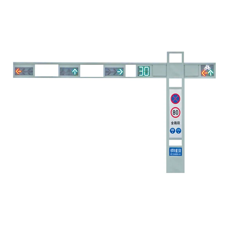 High Quality Outdoor Galvanized Steel Street Signal Arm Traffic Sign Lighting Pole