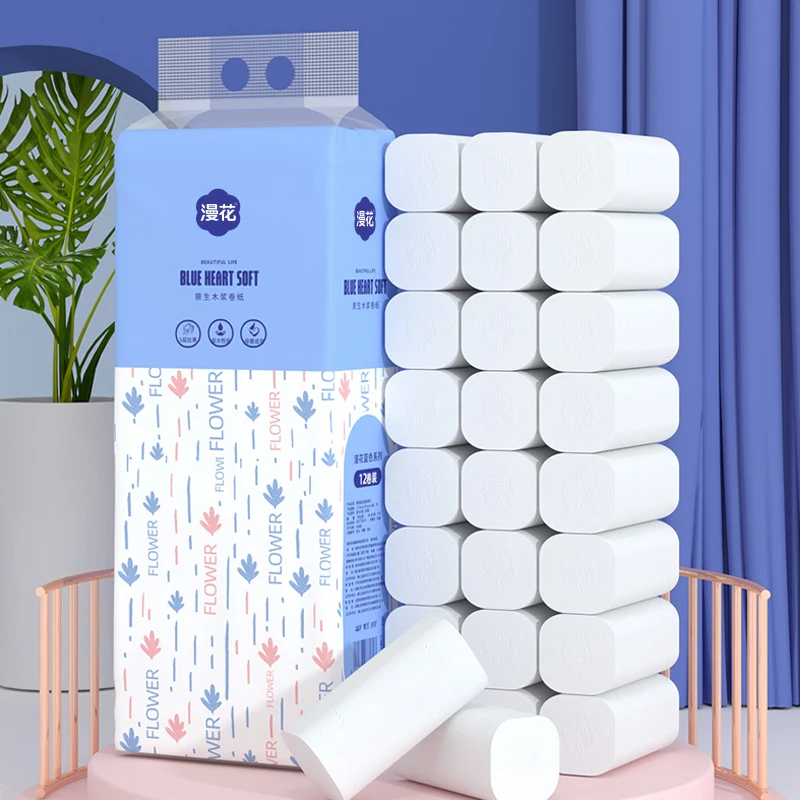 Wholesale customisable unscented small 3 ply tissues verified cheap wholesale paper 5 layers toilet rolls