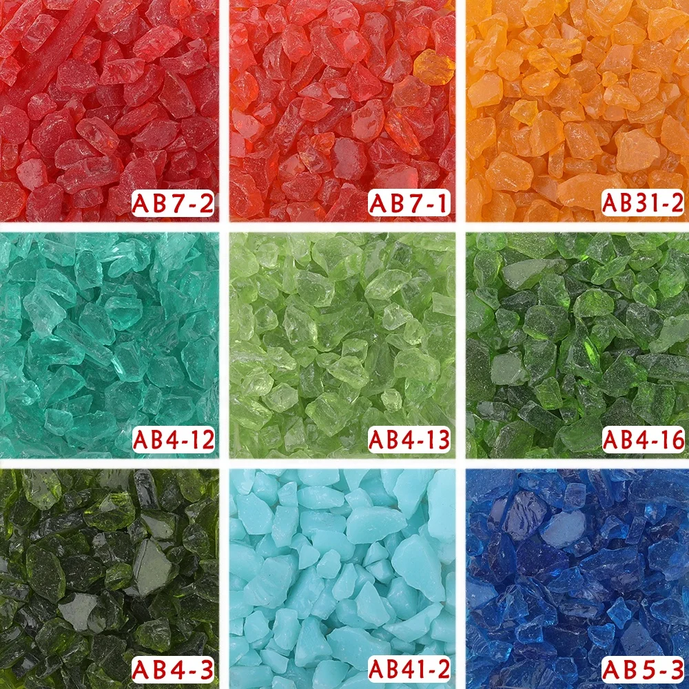  COE 90 Big size fusing glass frit lampwork DIY craft Creative hot melt series handmade Melting