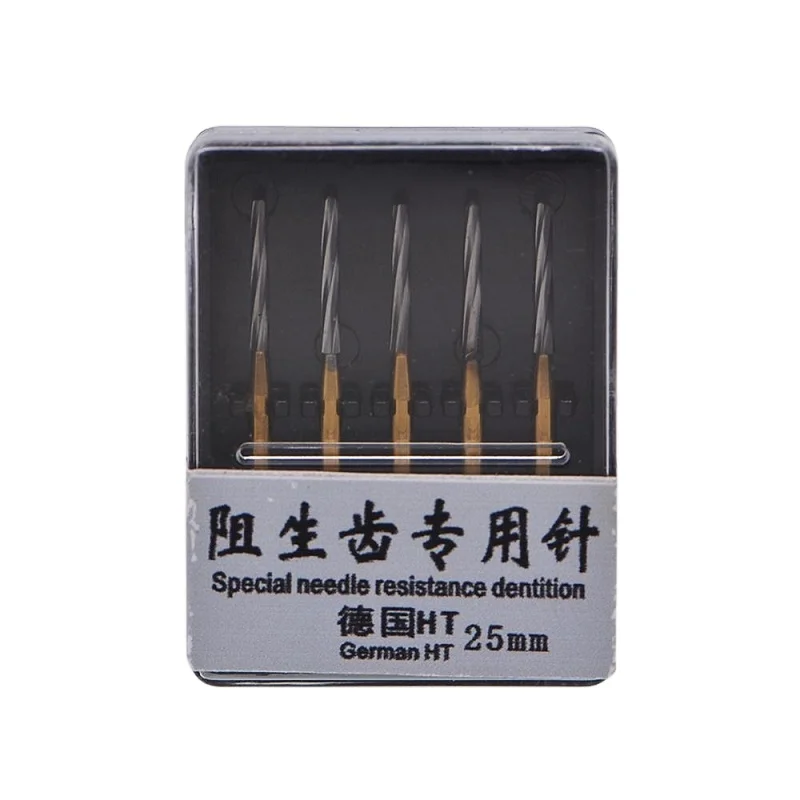 Dental High Speed Drills Tungsten Steel Carbide Dental Bur Bits Tooth Extraction Dental Surgical Bur 25mm 28mm 5pcs/box On Sales