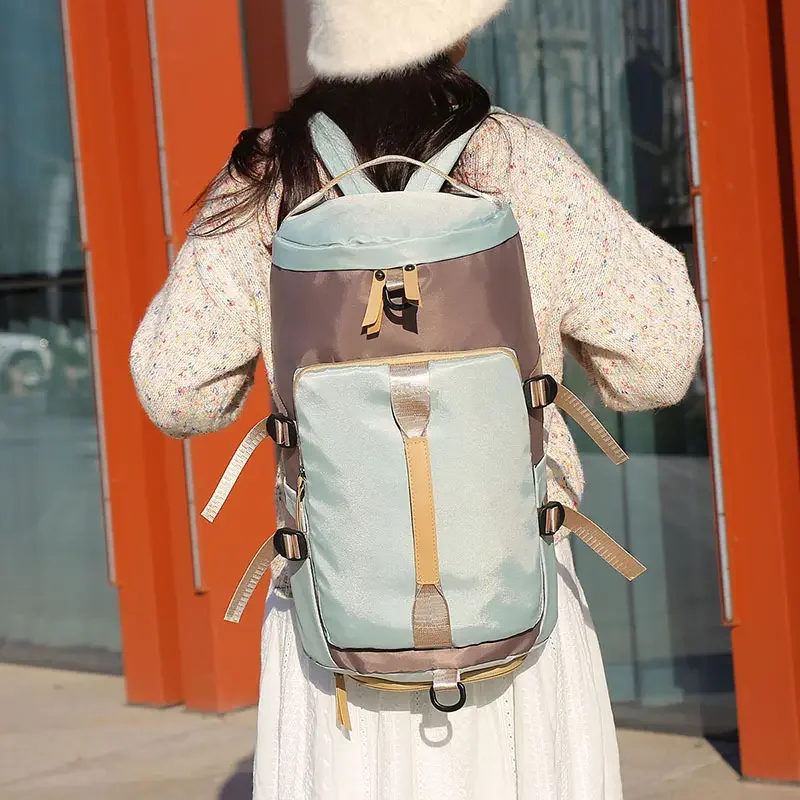 Large capacity multi-function travel bag dry and wet separation with shoe warehouse for travel