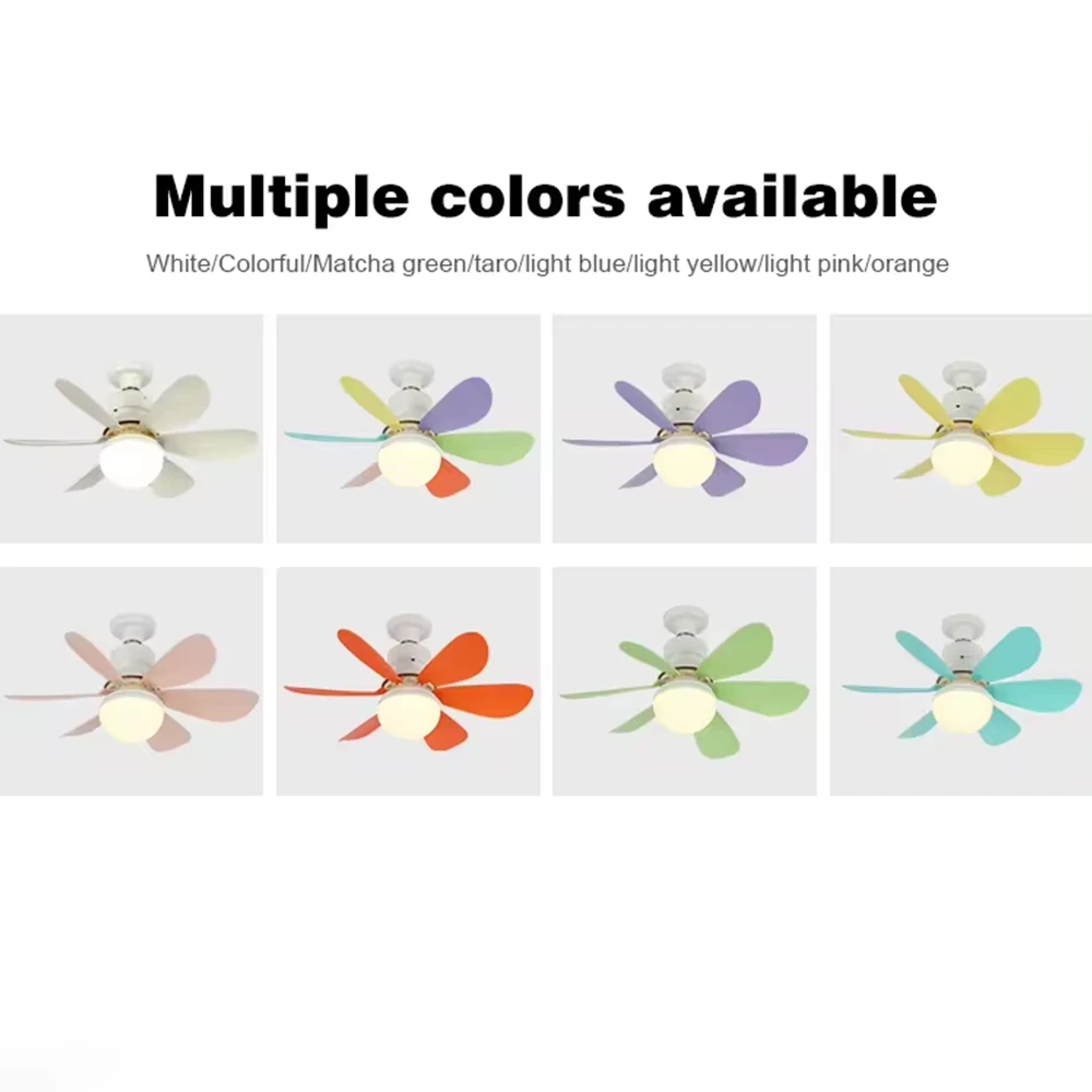Living Room 16 inch DV rechargeable ceiling Fan Modern 2 in 1 Led Ceiling Fan Light with APP control