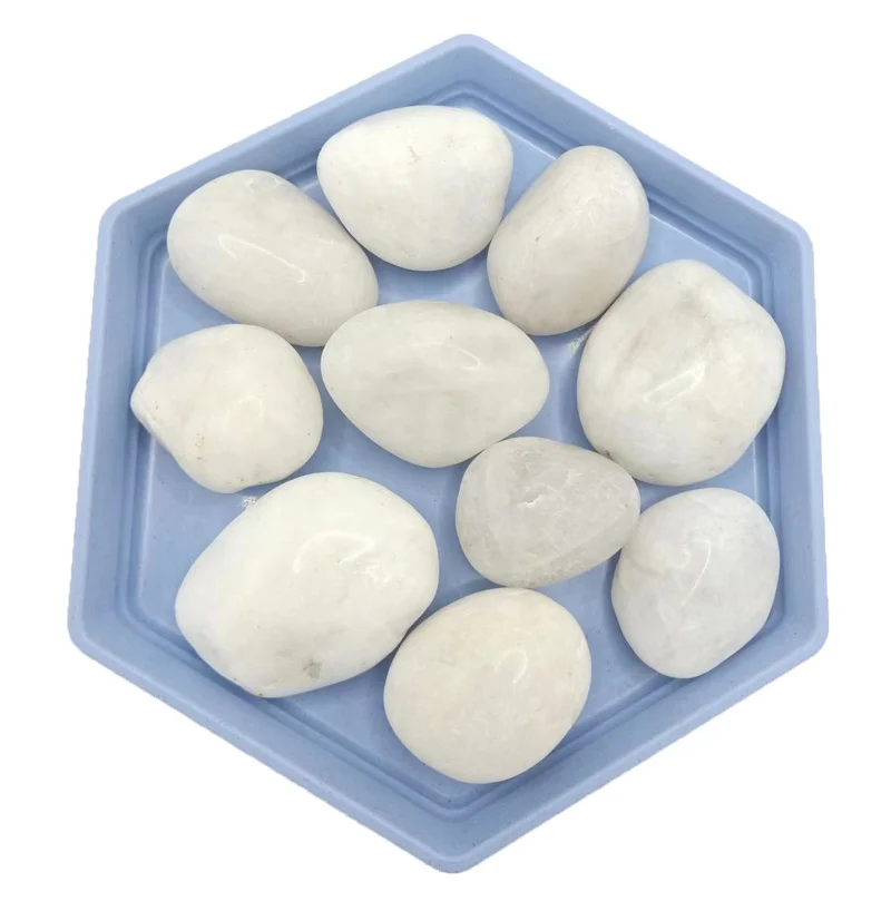 River Landscape Decorative Cobble Pebble Stone Natural Hot Selling Round White Bag Modern Park Black Natural Stone