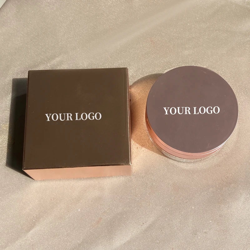 Private label cosmetics Long lasting high pigment lose highlighter powder with custom logo