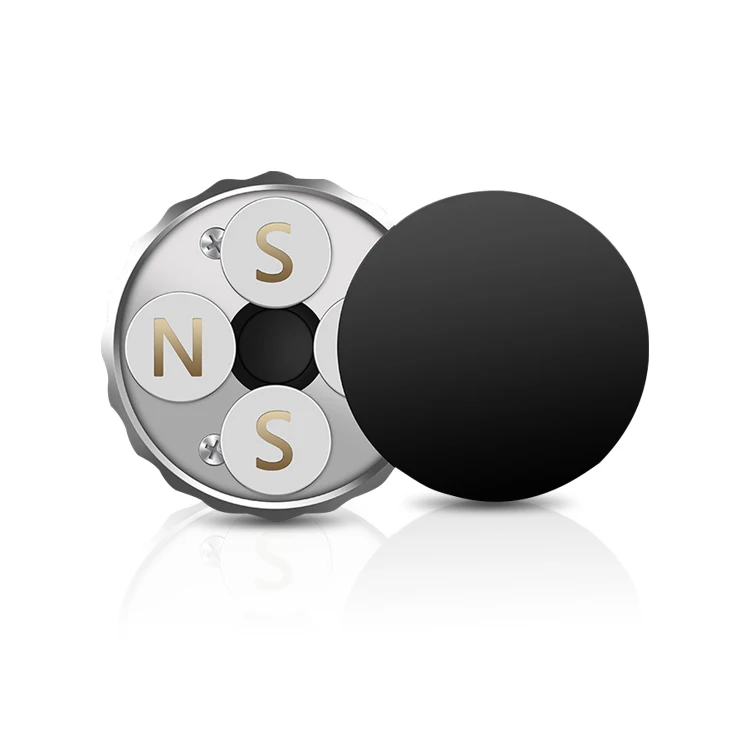 Hot Selling Customized Aluminum Alloy Flexible Car Mount Phone Holder Magnet Mini Round Air Vent 360 Magnetic Car Phone Holder