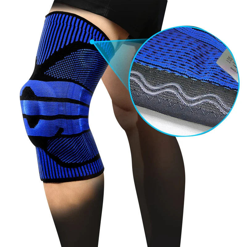 Best selling Nylon Sports Knee Support Compression Sleeve Knee Brace for Running, Meniscus Tear, ACL, Arthritis, Joint Pain