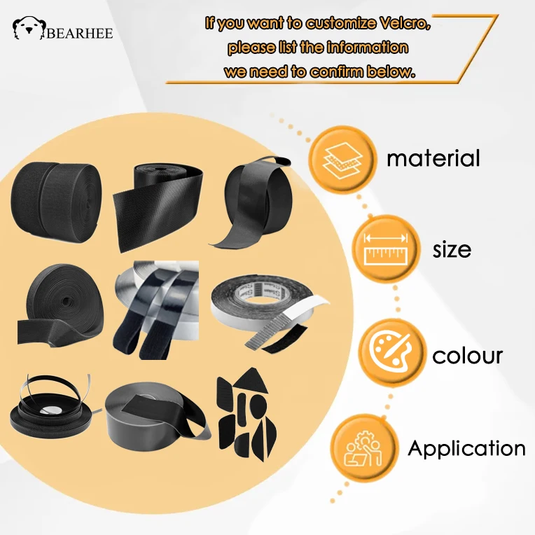 Elastic Velcro Hook and Loop for Sports Wristband Attachment and Tightening