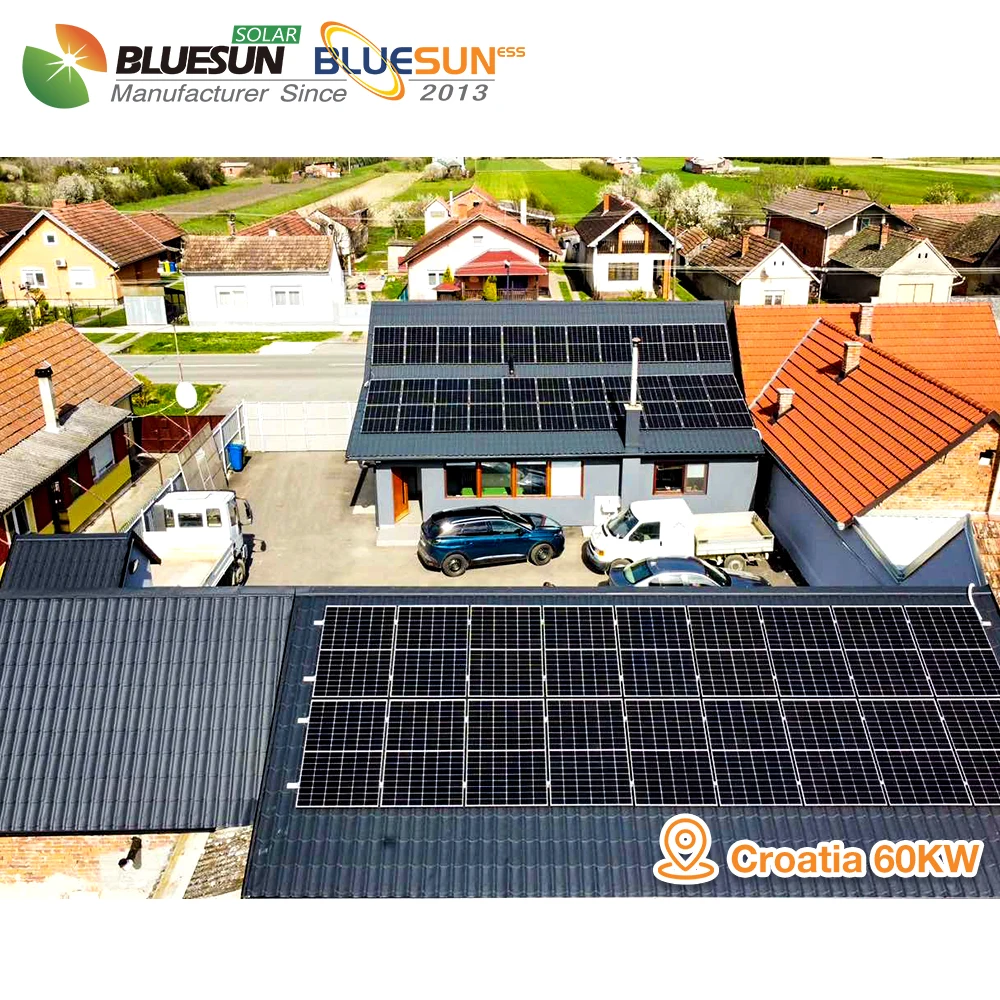 Bluesun Новые поступления солнечные панели N-типа 550 Вт 580 600 двухфазные Topcon для дома