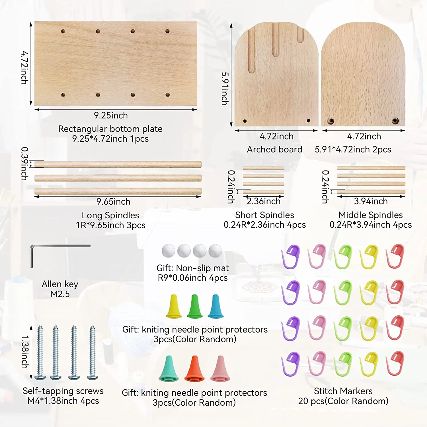 Wooden yarn stand dispenser for crocheting, yarn ball hook or crochet yarn stand, yarn spindle for knitting and sewing