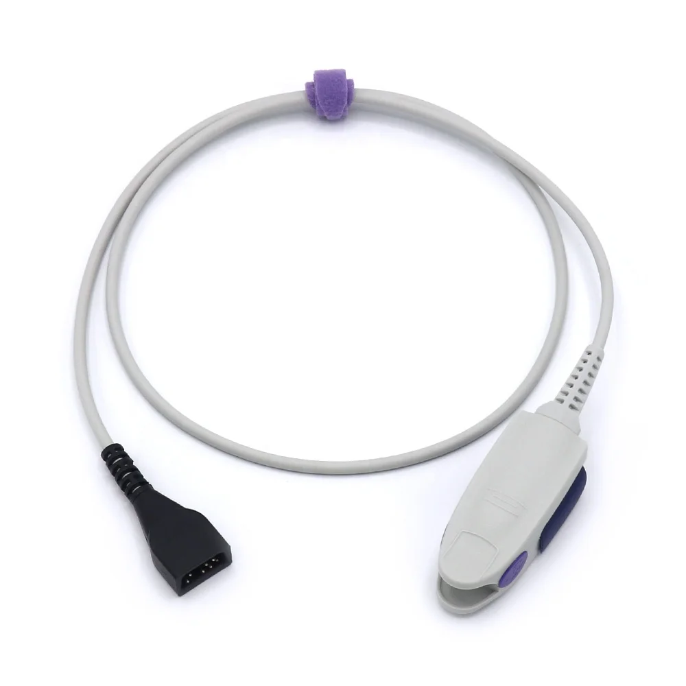 Nonin Compatible spo2 sensor, 8000AA-1+8500VI, Adult Clip,  9 pin, 1 M, 8500, PamSAT 2500, Avant 9600, Avant 9700...