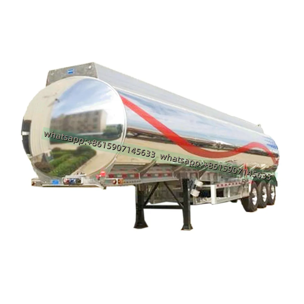 China Small/Mini 36000 40000 45000 50000 Litrs Two/Three Axl Stainless Steel/Aluminum Jet Fuel Tank/Tanker Semi Truck Traile